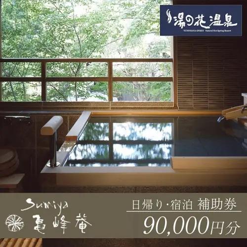 京都 湯の花温泉 すみや亀峰菴 90,000円分 宿泊補助券 京都 旅行 観光 温泉