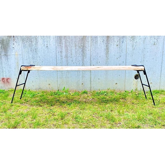 アイアン テーブル 天然 ひのき 製品 / ふるさと納税 キャンプ 桧 檜 BBQ バーベキュー 用具 炭火 無水鍋 ピッツバーグ アウトドア スチール ワークス 焼肉 ステーキ 鉄板焼 送料無料_イ