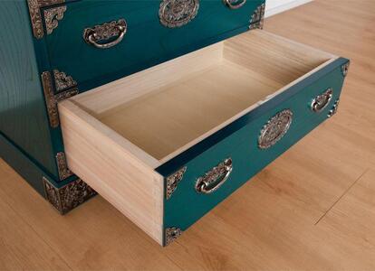 【吉野民芸 25整理片開 青磁（銀古美）】★創業明治40年老舗「境木工」熟練の職人の手により1つ1つ丁寧に作り上げる伝統工芸品「吉野民芸家具」