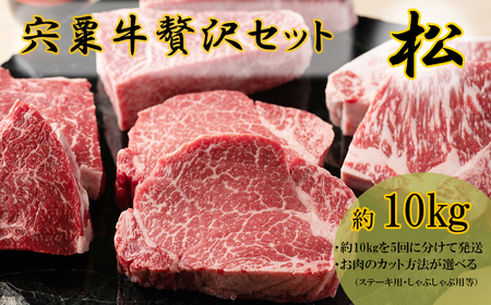 F12　宍粟牛贅沢セット【松：8.6Kg】【 ステーキ しゃぶしゃぶ 定期発送 冷蔵発送 宍粟牛 国産和牛 黒毛和牛 国産 3年肥育 牛肉 御中元 贈り物 BBQ キャンプ ご褒美】