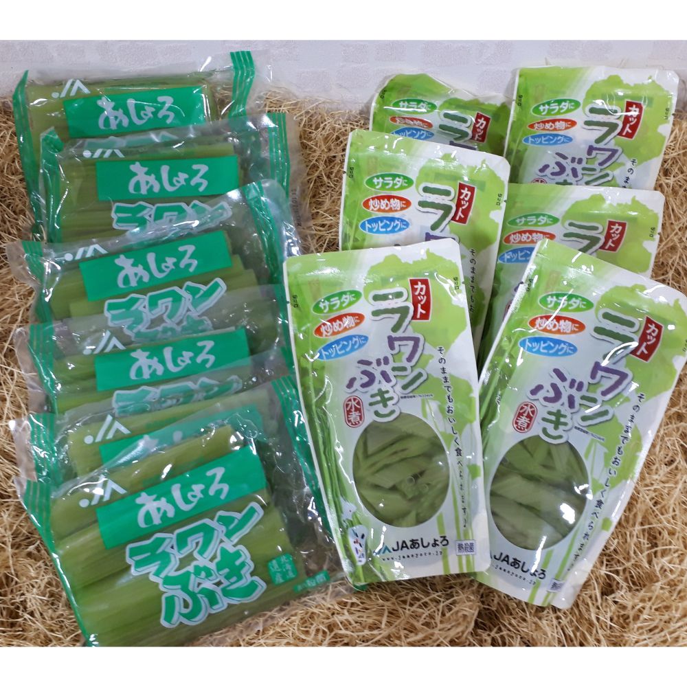 【ふるさと納税】 ラワンぶき 水煮 200g × 6袋 ・ カット 水煮 150g × 6袋 《足寄町》【NPO法人あしょろ観光協会】 ふき フキ ラワンブキ らわんぶき 螺湾ぶき 螺湾ブキ 山菜 水煮 煮物 おでん セット 小分け 個包装 ギフト 足寄町産 北海道産 道産 北海道 国産 [BEAE009]
