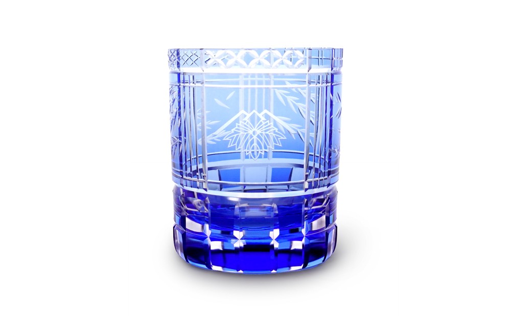 
                  浅草切子 KANA KURITA「蔦屋重三郎 切子グラス（瑠璃）」木箱入り| 切子 花切子 切子ガラス ガラス工芸 グラス ガラス コップ 手作り ぐい呑み 家飲み 酒器 ハンドメイド 手作り ギフト 贈答 プレゼント
                