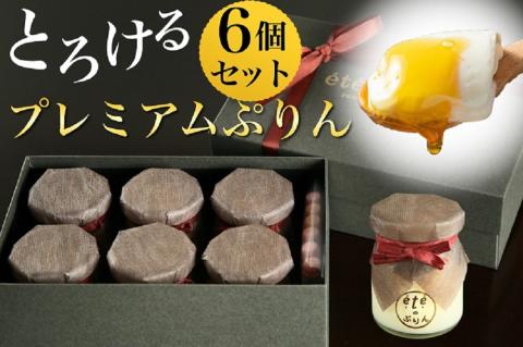 【緊急支援品】＜ビストロ・エテ＞eteのプレミアムぷりん 6個 ≪プリン 生プリン 洋菓子 贈答 訳あり≫