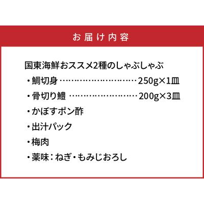 ふるさと納税 国東市 国東海鮮おススメ2種のしゃぶしゃぶ「天然鯛&はも」_29011B |  | 03