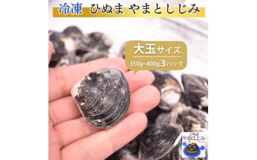 冷凍やまとしじみ（大玉）3パック（1パック350g～400g）