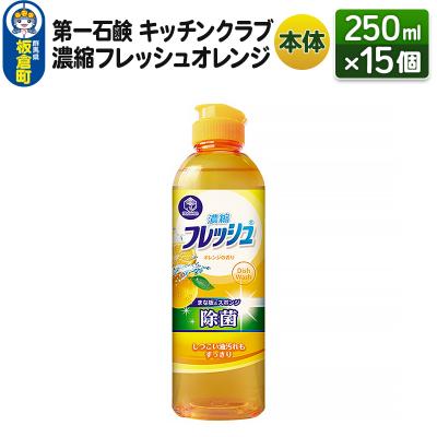 ふるさと納税 板倉町 キッチンクラブ 濃縮フレッシュオレンジ 本体 250ml×15個|13_bsa-121501