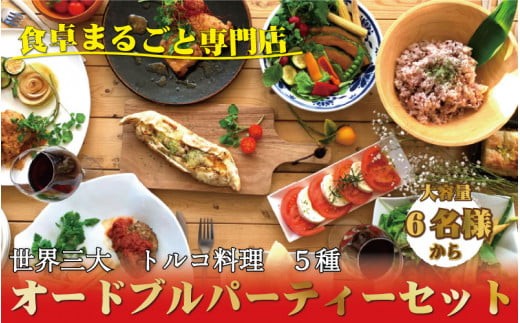 
世界三大料理トルコの味を知り尽くしたオーナーシェフが贈るパーティーセット（6名様～）誕生日 お正月 クリスマスに / オードブル ケバブ ハンバーグ 惣菜 お惣菜 おかず パーティー クリスマス 正月
