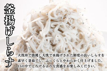 定期便 釜揚げしらす (1kg×5か月) 天然 釜揚げ ふっくら しらす シラス 魚 さかな 魚介 離乳食