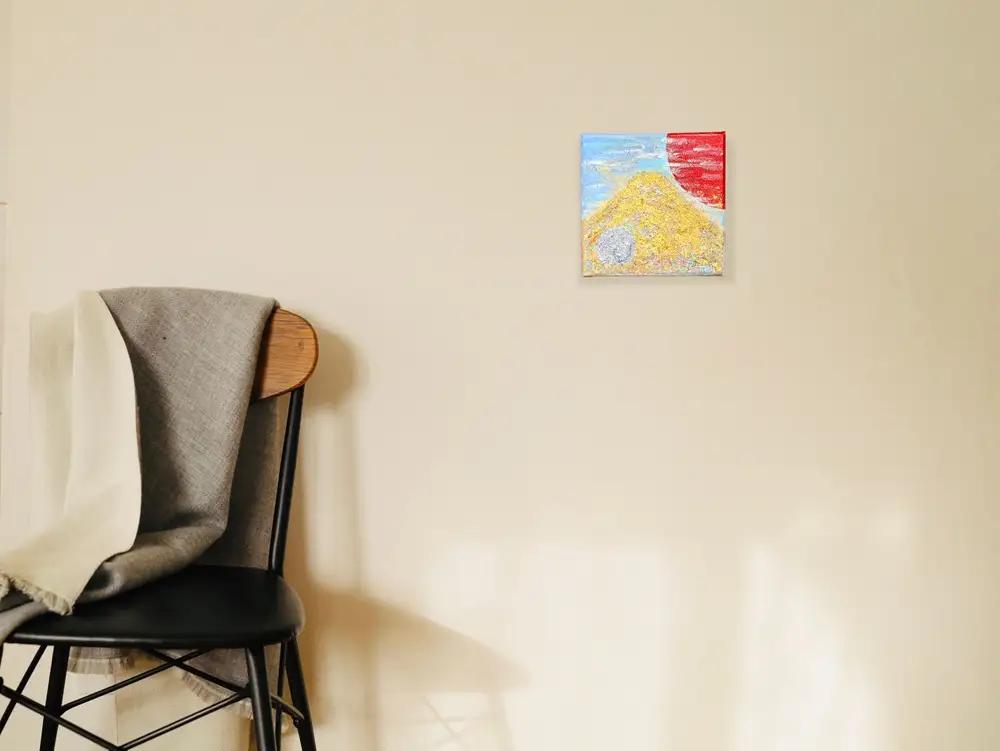 絵画 富士山溶岩パワーアート「富士彩響5繁栄の頂」 絵画