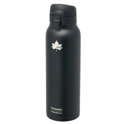 【ふるさと納税】TW 真空断熱 ワンタッチボトル BK 750ml 保冷・保温対応のステンレスボトル81286011【1744587】