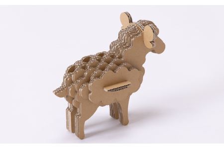 No.220 段ボール製工作キット　干支シリーズ　ヒツジ