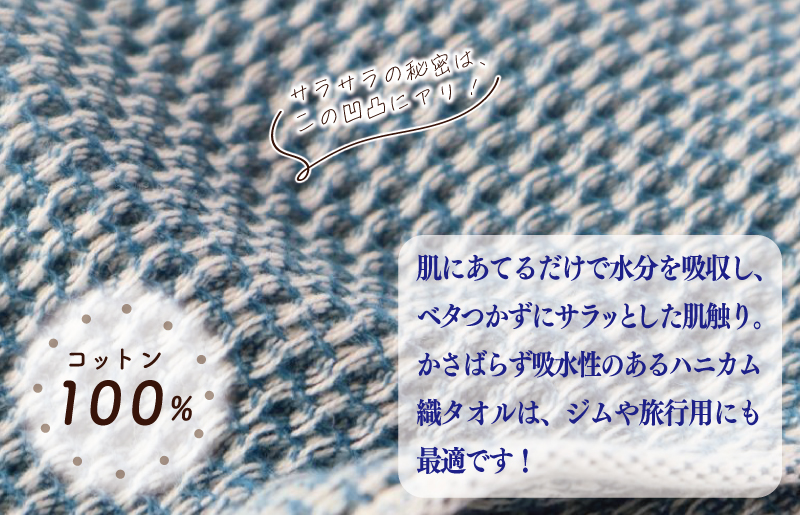 【ギフトボックス】泉州南部織 フェイスタオル 2枚（ブルーグリーン／ホワイト） G2007