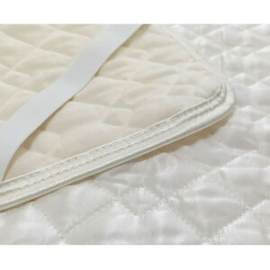 ＜セミダブル＞ピュアシルク敷パッド 120×205cm　1枚 ホワイト SCC-1220SW