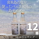 【ふるさと納税】喜界島の塩を使ったバニラ風味の島サイダー なみうちサイダー 340ml×12本 喜界島 土産 返礼品 ご当地 ギフト セット 鹿児島 奄美 送料無料 サイダー 清涼飲料水 炭酸飲料 ドリンク 塩サイダー 内祝い お返し ジュース 贈答 贈り物 プレゼント お歳暮 御歳暮