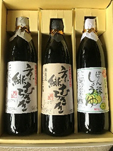 本格お醤油で料理を美味しく！お徳用３本セット ひしほの匠庵 難波醤油醸造≪醤油 しょうゆ セット≫