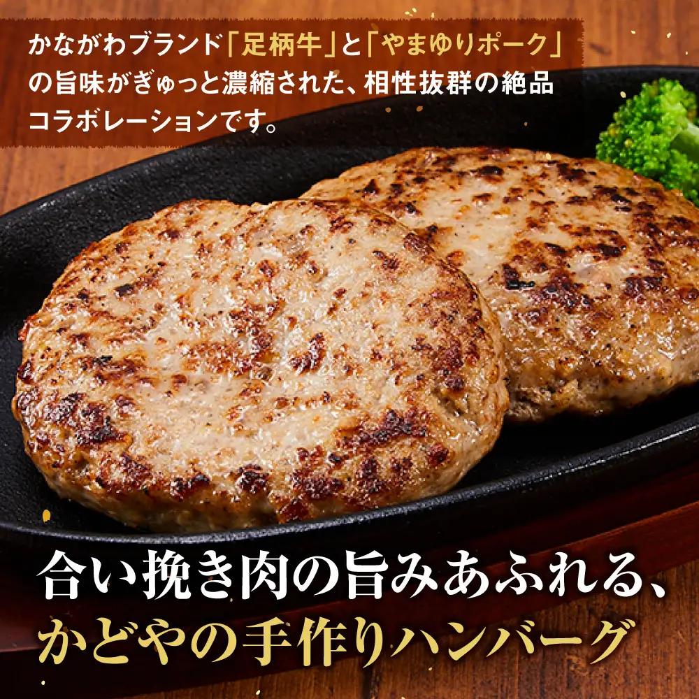 ハンバーグ 足柄牛 やまゆりポーク 合い挽き 8個入 ｜ ハンバーグ 焼くだけ
