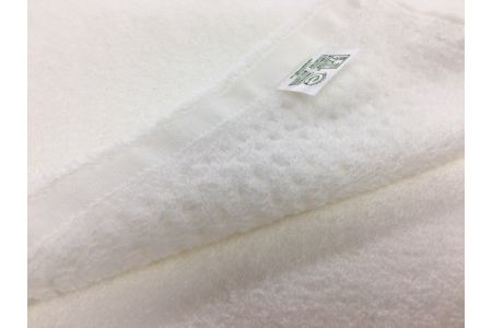 オーガニックコットン バスタオル 2枚組 オフ白 約60×120cm通常サイズ [0561]