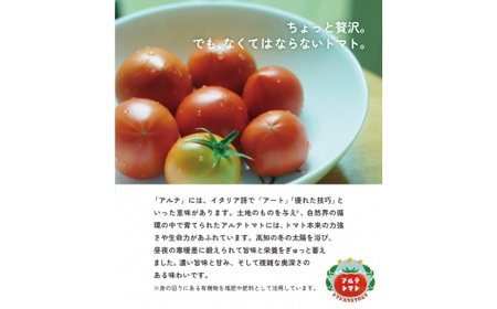 ＜2026年1月から順次発送＞【5回定期便】＜アルテトマト 約800g（10‐16玉）×5箱＞計約4kg フルーツトマト 栽培期間中化学農薬・化学肥料不使用 高知県 トマトハウスナカムラ 有機JAS 