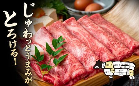 訳あり！博多和牛しゃぶしゃぶすき焼き用（肩ロース肉・肩バラ肉・モモ肉） 700g