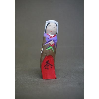 ふるさと納税 宇治市 宇治茶の木こけし人形　4