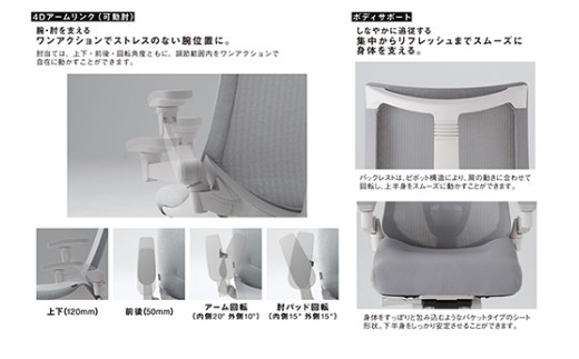イトーキ アクト2 ダークグレー オフィスチェア【メッシュ・ハイバック/日本製】ゲーミングチェア(KJ457JVW2C3CF)【EI190W】