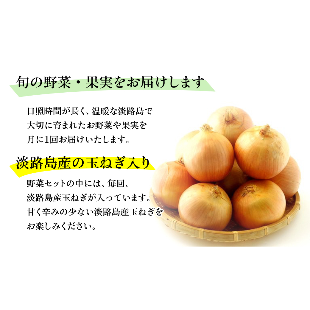 淡路島産野菜定期便３ヶ月セット【毎月下旬平日お届け】　野菜セット_イメージ2