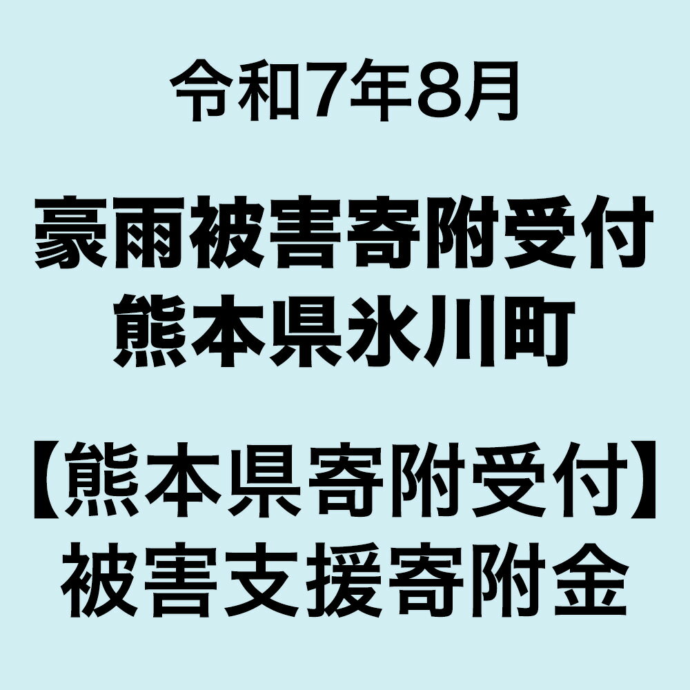 【ふるさと納税】令和7年8月 豪雨被害寄付受付 熊本県氷川町 （返礼品はありません）