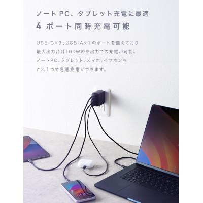 ふるさと納税 守口市 CIO USB充電器 急速充電対応 NovaPort QUAD2 100W 3C1A (ブラック) |  | 03