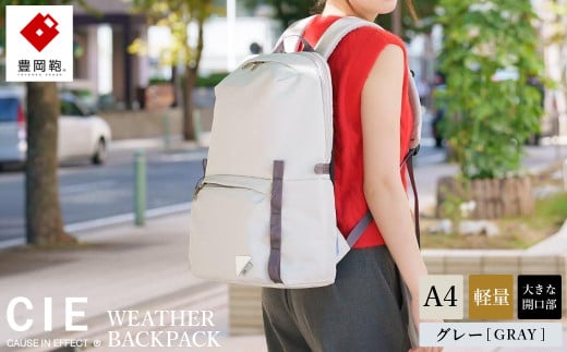 豊岡鞄 CIE WEATHER DAYPACK2 (071955) グレー