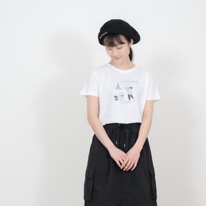 《0》【KEYMEMORY 鎌倉】トラベルイラストTシャツ WHTIE
