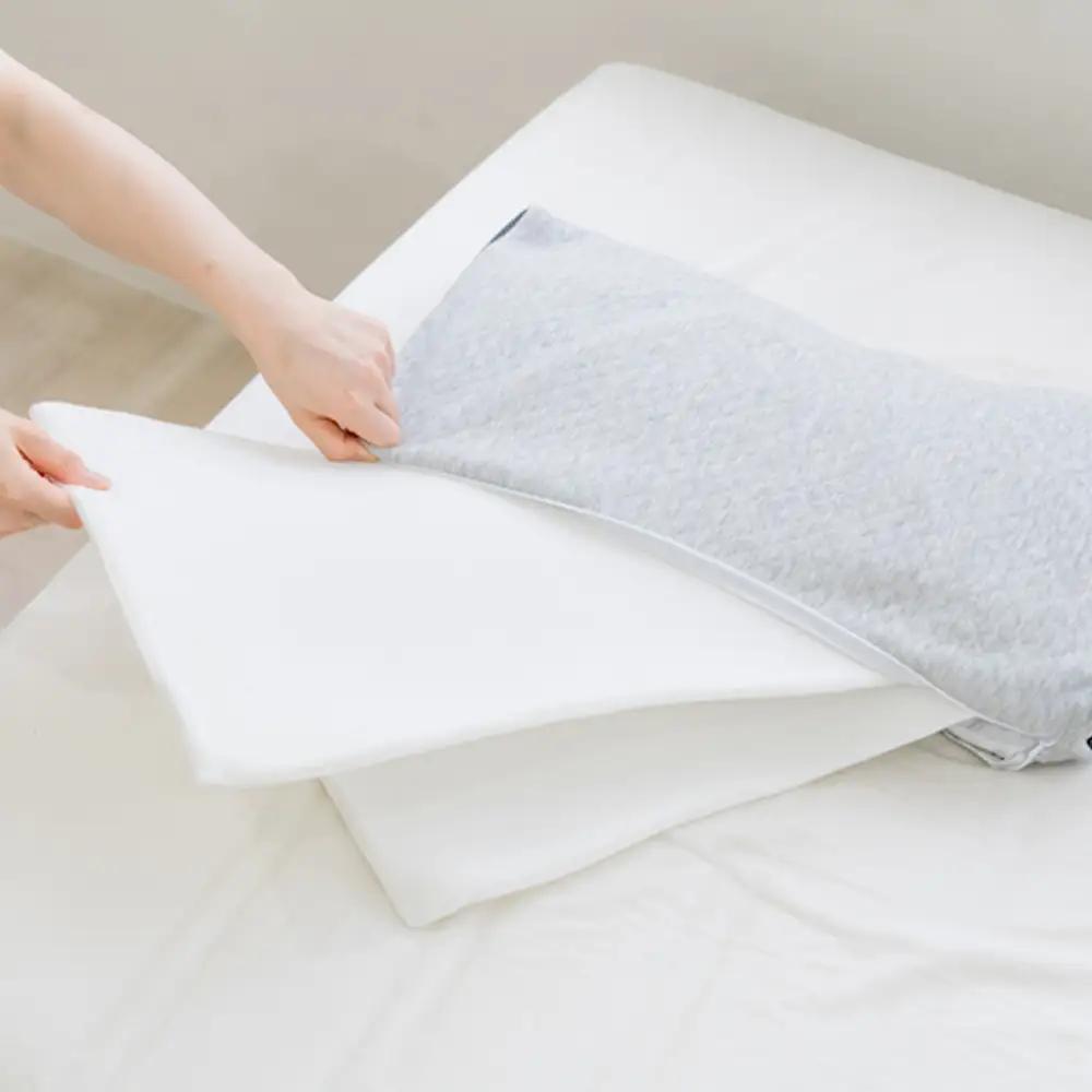 高さを3段階で簡単に変えられるので、自分ならではのベストポジションが得られる！セルフフィッティング枕「3段階に高さ調整できる 寝返りしやすい首もとフィットそば殻まくら」【快眠、枕、睡眠、そば、寝心地、