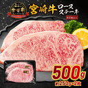 【ふるさと納税】宮崎牛ロースステーキ 500g 宮崎牛 和牛 牛肉 肉 お肉 ステーキ ステーキ肉 ロース ロースステーキ 焼肉 BBQ アウトドア キャンプ グランピング 記念日 ディナー 贈答 贈り物 ギフト プレゼント パック 真空パック 宮崎県産 国産 宮崎県 宮崎市 送料無料