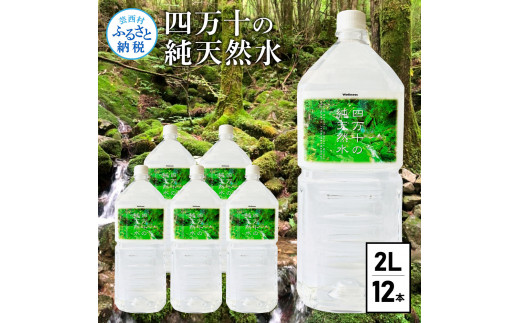 
四万十の純天然水（2L×6本）×2ケース
