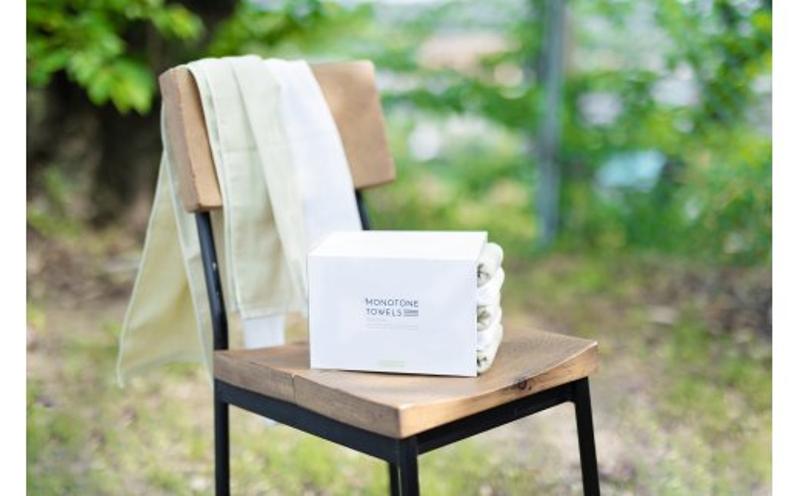 さらっとガーゼとふんわりパイルのモノトーンタオル（ピスタチオ3枚 ホワイト2枚）【泉州タオル 国産 吸水 普段使い シンプル 日用品】 010B1156