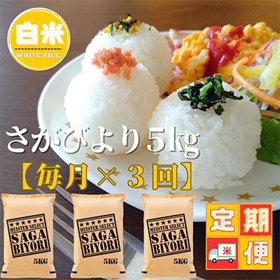 ふるさと納税 吉野ヶ里町 【毎月定期便】『さがびより白米5kg』五つ星お米マイスター厳選!(吉野ヶ里町)全3回 |  | 02