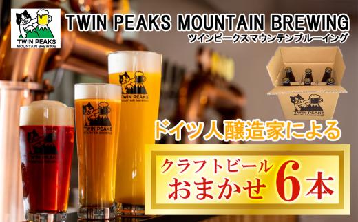 Twin Peaks Mountain Brewingのクラフトビールおまかせ6本セット【 つくば市 ふるさと納税 クラフトビール ビール お酒 酒 麦酒 麦芽 ホップ ドイツ ドイツビール 飲み比べ 】