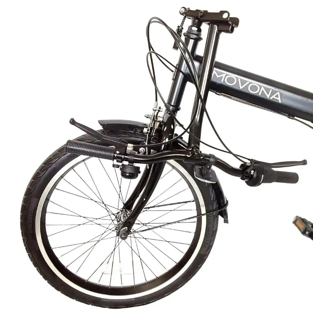 ノーパンク MOVONA Black 送料無料 全国配送離島含│自転車 完成品 組み立て不要 折りたたみ自転車  武田産業