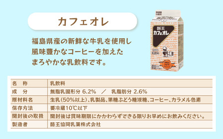 酪王カフェオレ 9本 セット （300ml×9本）｜ 酪王 カフェオレ コーヒー 珈琲 牛乳 コーヒー牛乳 ミルク 生乳 乳飲料 カフェ 福島 10000円以下 送料無料 ご当地 カフェ・オ・レ カフ