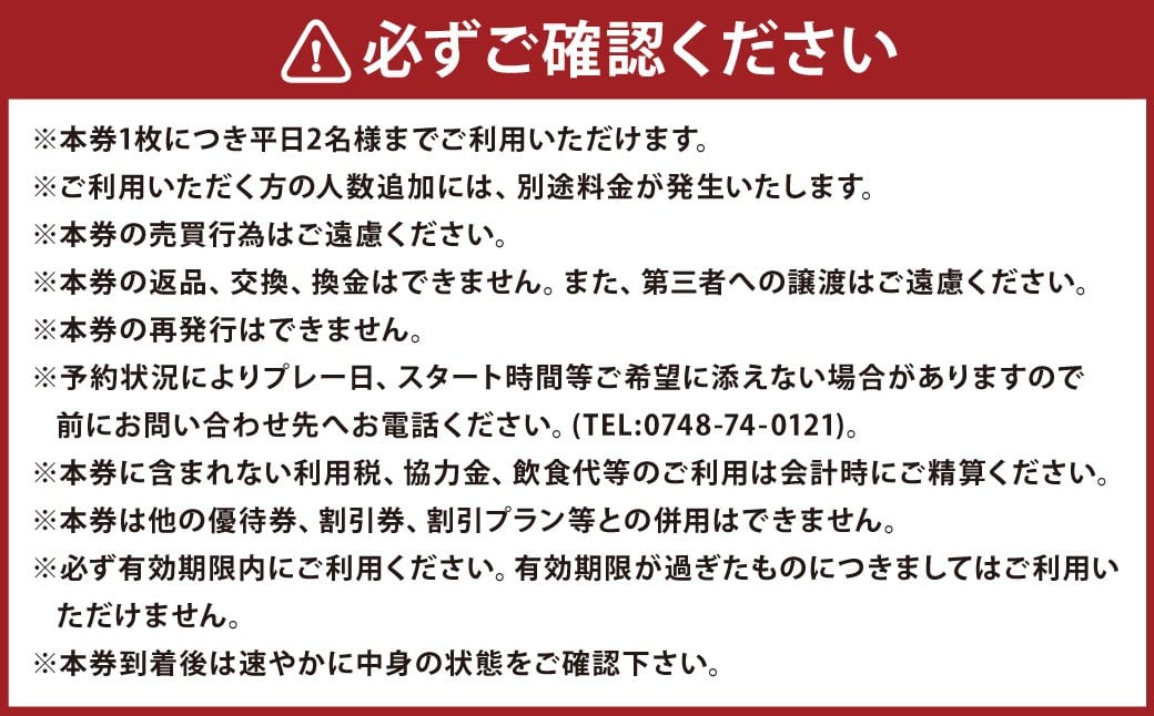 平日2名様 セルフプレー券