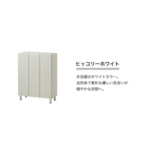 シューズボックス 【リアル 75 LO】 ヒッコリーホワイト_シューズボックス リアル 75 LO 大川家具 ヒッコリーホワイト 靴箱 靴 収納 可動棚 お洒落 国内製造 お取り寄せ 福岡県 久留米市