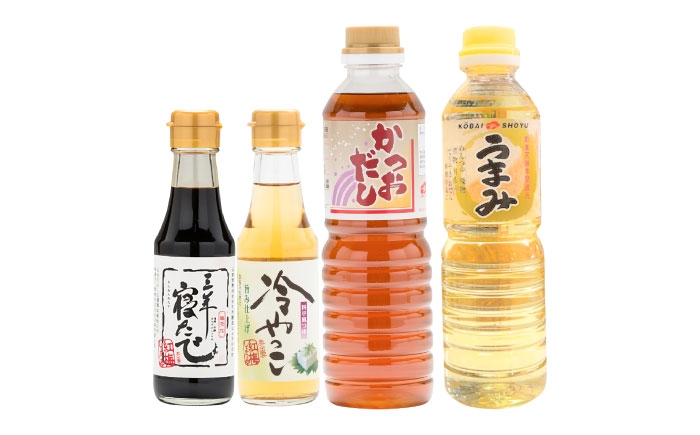 
                  お醤油屋さんの四季のかをりセット 調味料 だし かつおだし 醤油 しょうゆ こいくち みりん ギフト 詰め合わせ 島根県雲南市/有限会社紅梅しょうゆ [AICV068]
                