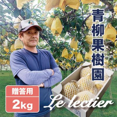 ふるさと納税 加茂市 「青柳果樹園のルレクチェ」 西洋梨 秀品贈答用 2kg(5〜7玉)|ふるさと納税 冬限定新潟の味覚