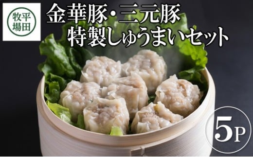 特製しゅうまい 40個 880g 8個入5パック 金華豚 三元豚 ブランド豚 焼売 シューマイ しゅうまい 中華料理 国産素材 国産 冷凍 贈り物 贈答 ギフト 平牧 平田牧場 山形 酒田 SA0930