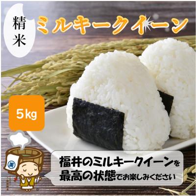 ふるさと納税 あわら市 【令和7年産】ミルキークイーン 精米 5kg《お米マイスターが発送直前に精米!》