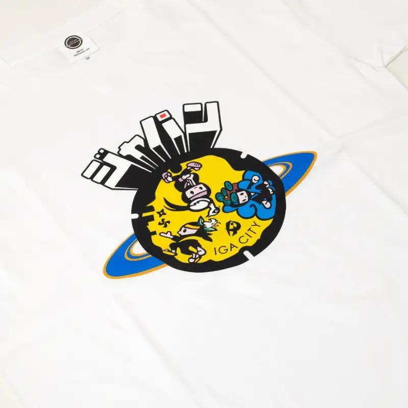 伊賀市 マンホールTシャツ 白【Mサイズ】【jnud0001-2】