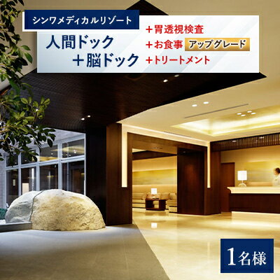 【ふるさと納税】ラグジュアリーな空間で癒やしの人間ドック+脳ドック 胃透視検査+お食事アップグレード+トリートメント【1178609】