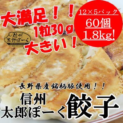 ふるさと納税 長野県 【信州上田太郎ぽーく】太郎ぽーく餃子12個入り×5　60個