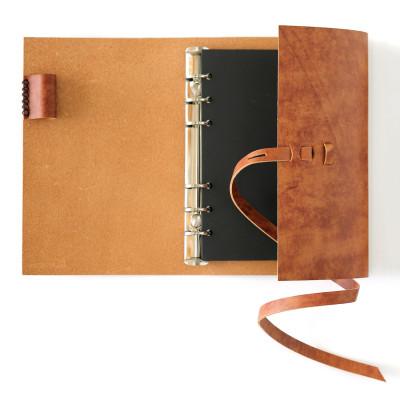 ふるさと納税 高槻市 【KAKURA】紐巻きバイブルシステム手帳 アンティークブラウン |  | 03