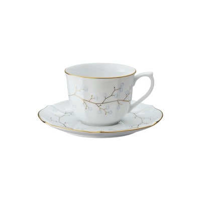 ノリタケ【ホワイトベル】コーヒーカップ&ソーサーペア【1637851】