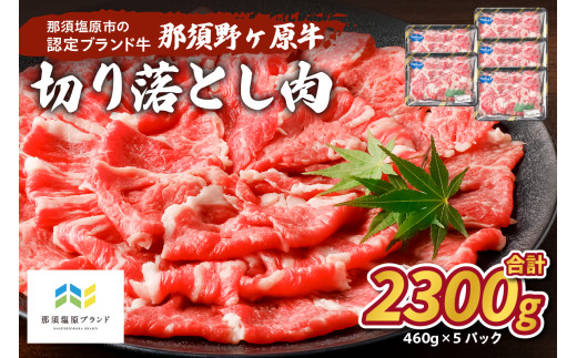 那須野ヶ原牛　切り落とし　460g×5パック ns004-023 【牛肉 ブランド牛 カレー シチュー 肉 肉料理 食品 国産】